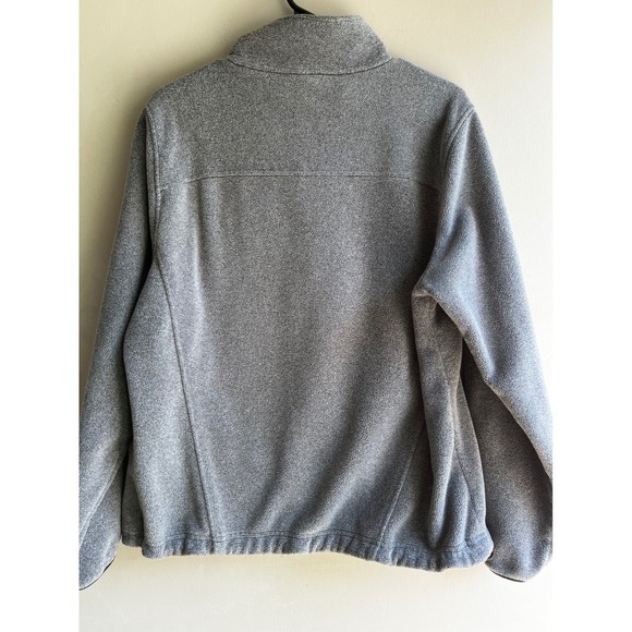 L.L BEAN Gray Pullover Jacket 1/4 Zip with Pockets Cozy Warm Comfy Activewear - Picture 7 of 8